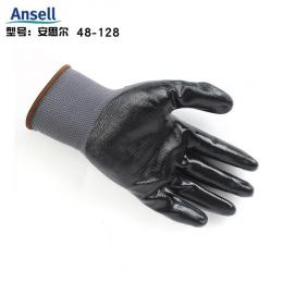 ANSELL安思尔 48-128丁腈涂层防护手套