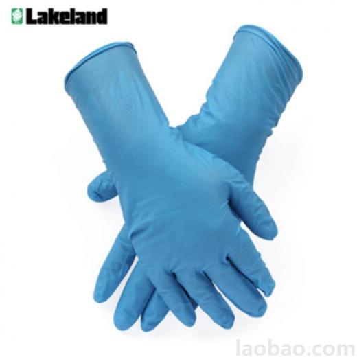 雷克兰Lakeland 8308PF 限次型蓝色丁晴橡胶手套