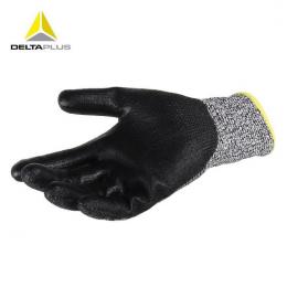 代尔塔DeltaPlus 202044 PU涂层耐磨防割尼龙针织建筑工地防护手套