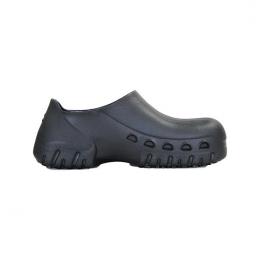 范特仕Funtownshoes 7100 黑色不带孔防滑橡胶大底厨师鞋EVA材质
